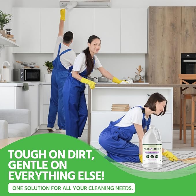 clean & simple™ SUPER CLEANER - Concentrated All-Purpose, Multi-Surface Cleaner, Non-Toxic, Biodegradable