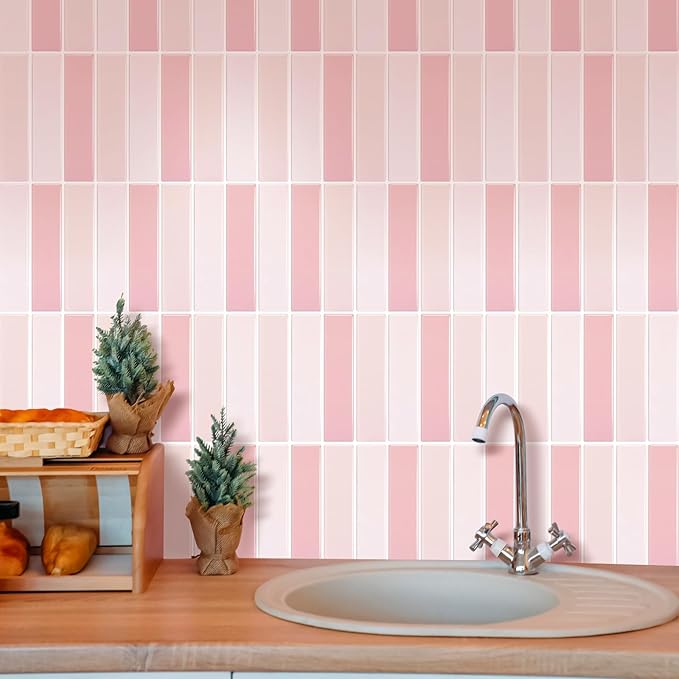 Peel and Stick Tile，New Upgrade Thicker Design Self Adhesive 12" x 12" Large Premium Peel and Stick Backsplash for Kitchen,Bathroom, Living Room, RV Etc（10-Sheet）.