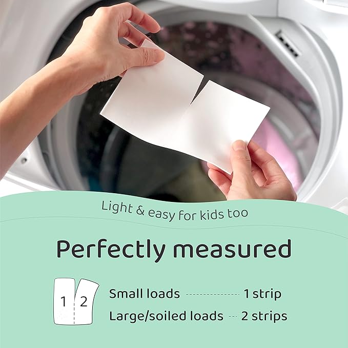LAZY COCONUTS Laundry Detergent Sheets - Sulfate-free, Gentle - For Sensitive Skin, Baby, Hand Wash - Eco Friendly, Natural, Hypoallergenic, Sulfate Free, Fragrance Free, Unscented Laundry Soap