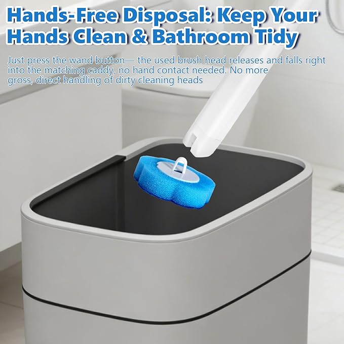 72 PCS Disposable Toilet Brush Refills Pads