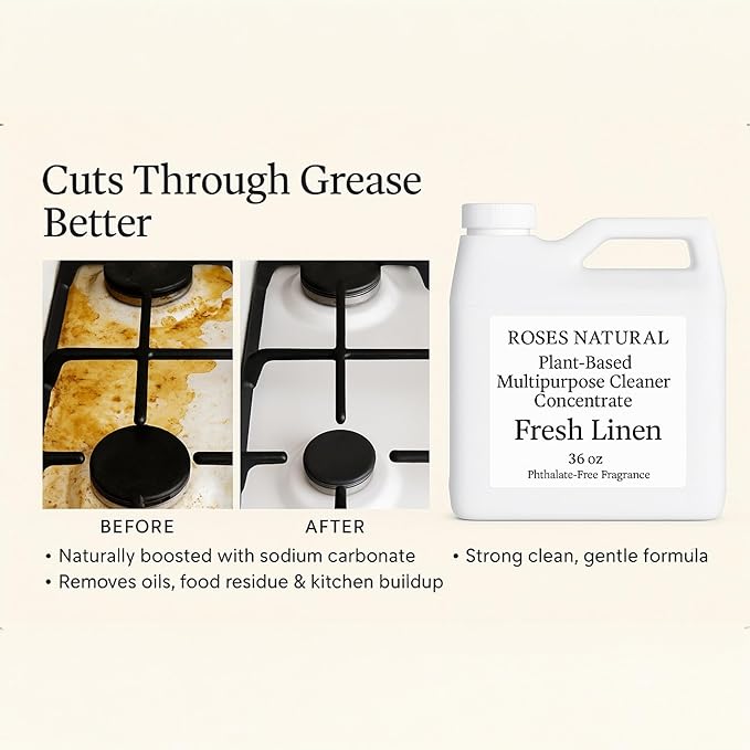 Multipurpose Cleaner Concentrate 36 oz | Plant-Based, Biodegradable, Streak-Free Cleaning for Kitchen, Bathroom, Floors & Glass. Made in the USA (Vanilla Pumpkin)