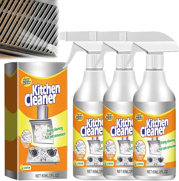 Mytrendyes Kitchen Foam Cleaner, Powerful All-Purpose Grease Remover, Multifunctional Foam Spray for Pots, Pans, Stovetops & Appliances, Deep Cleaning & Deodorizing Kitchen Cleaner (3)