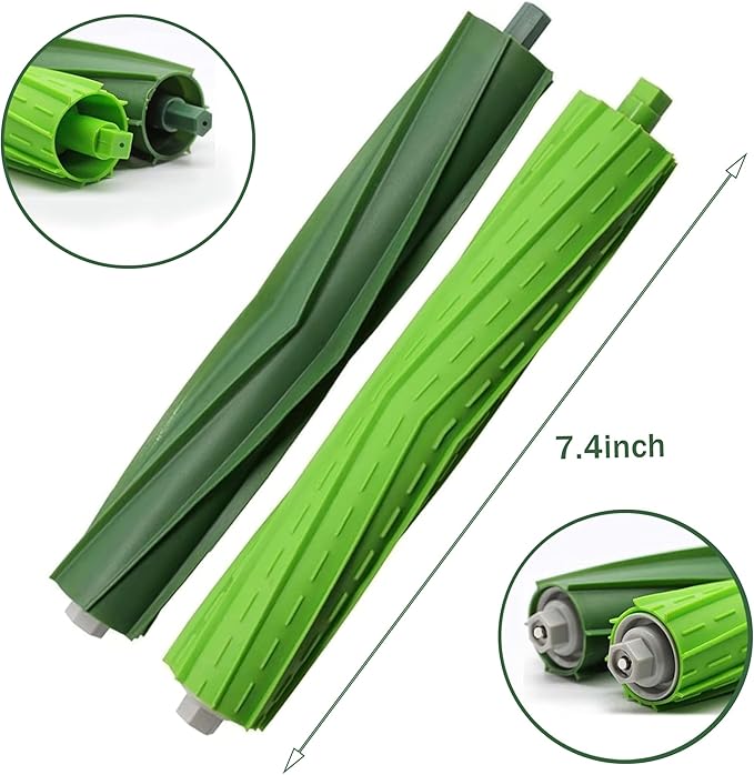 Replacement Parts Compatible with i-Robot Roomba i7 i7+ i3 i3+ i4 i4+ i6 i6+ i8 i8+ j6+ j7 j8 E5 E6 E7 Robot Vacuum Accessories, 1 Roller Brushes 4 Side Brush 6 Filters 6 Vacuum Bags