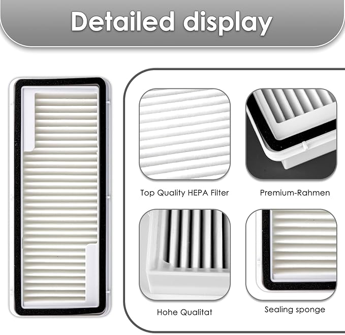(5 Pack) Freo Z10 HEPA Filters Compatible with NARWAL Narwal Flow/Freo X Ultra/Freo X Plus/Freo Z Ultra, Wet Dry Vacuum Cleaner Filter Kit, Replacement Parts 5 Filters