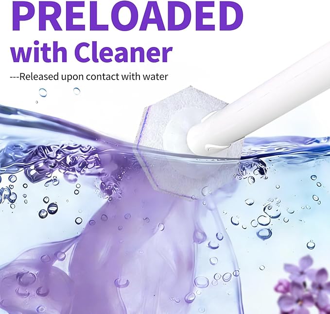80 Count Toilet Wand Refills for Clorox, Disposable Toilet Brush for Clorox ToiletWand Cleaning System, Upgrade Toilet Bowl Cleaner Refill Pads for Closestool Cleaning,No Falling Apart,Light Scent