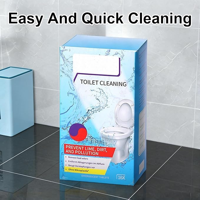 2PCS Toilet Bowl Cleaner Tablets, 2026 New Drop-In Cleaner for Freshness, Powerful Cleaning (32 Pack)