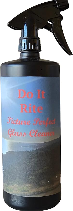 Picture Perfect Glass Cleaner Spray For Cleaning Windows, Mirrors, and Counters, Concentrated Cleaner for All Purpose Cleaner For Multi-Surface Use, Ammonia Free, Non-Toxic Cleaning Supplies. 32 FL OZ
