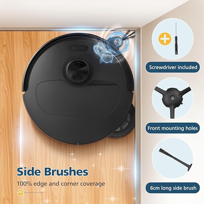 Qrevo Slim Replacement Parts for Roborock Qrevo Slim/Qrevo Master Robot Vacuum, Accessories Include Dual Main Brush, 6*Side Brushes, 4*Filters, 4*Microfiber Mop Cloths, 6*Dust Bags, 2*Tools