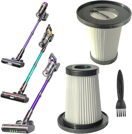 2Pack Hepa Replacement Filters Compatible with Vacusion VBS-02, INTETURE BP30 Cordless Vacuum Cleaner, Washable Pre-motor Filters Works with TVTAU T10 Upright Vacuum.(3.58in*3.58in*3.75in)
