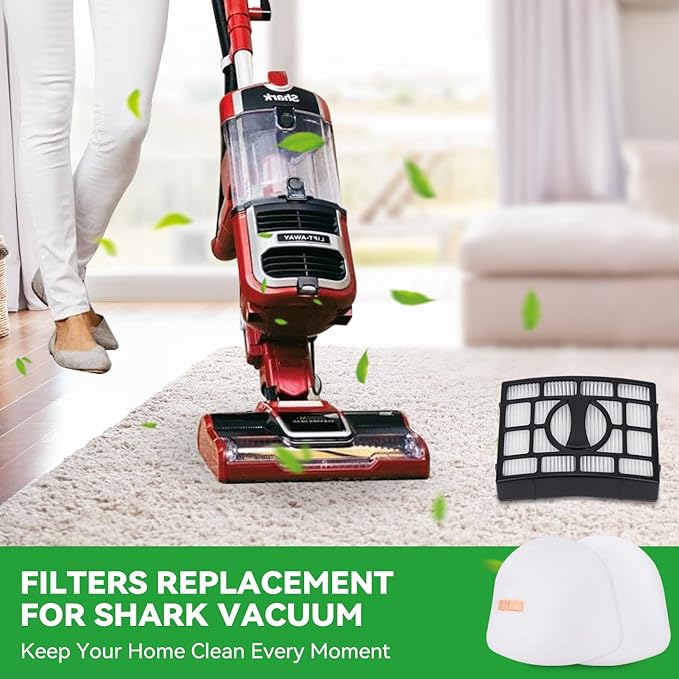 Vacuum Filters Replacement for Shark Navigator Lift-Away Vacuum ZU660 UV725 UV725 26 UV730 ZU561 ZU562 ZU572 ZU560C ZD201 UV650 CU530 ZD400 ZD402 vacuum - 1 HEPA Filter, 2 Foam & 2 Faux Felt Filters
