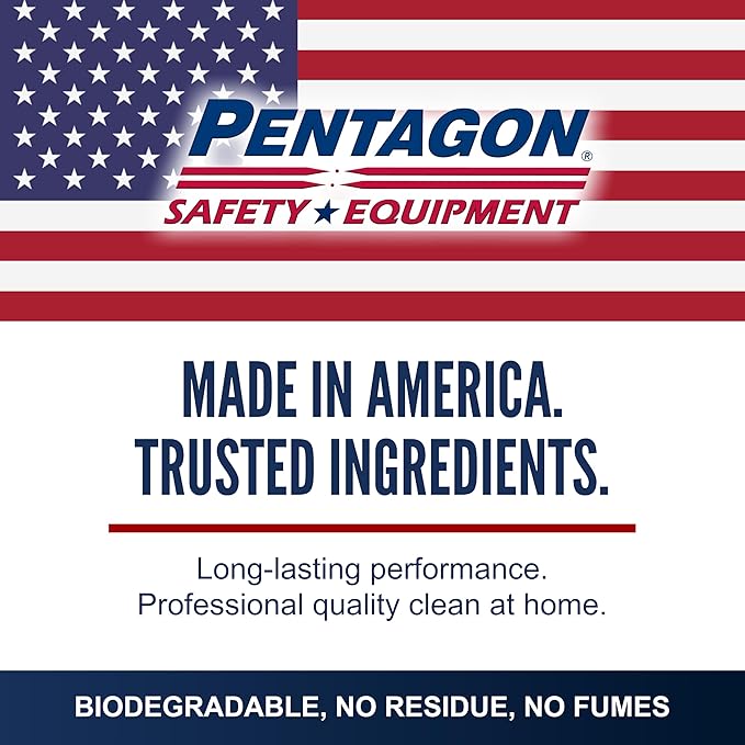PENTAGON SAFETY EQUIPMENT Stainless Steel Cleaner (32oz) – Non-Toxic, Streak-Free & Alcohol-Free | 5 Day Protection | Removes Fingerprints | Made in USA