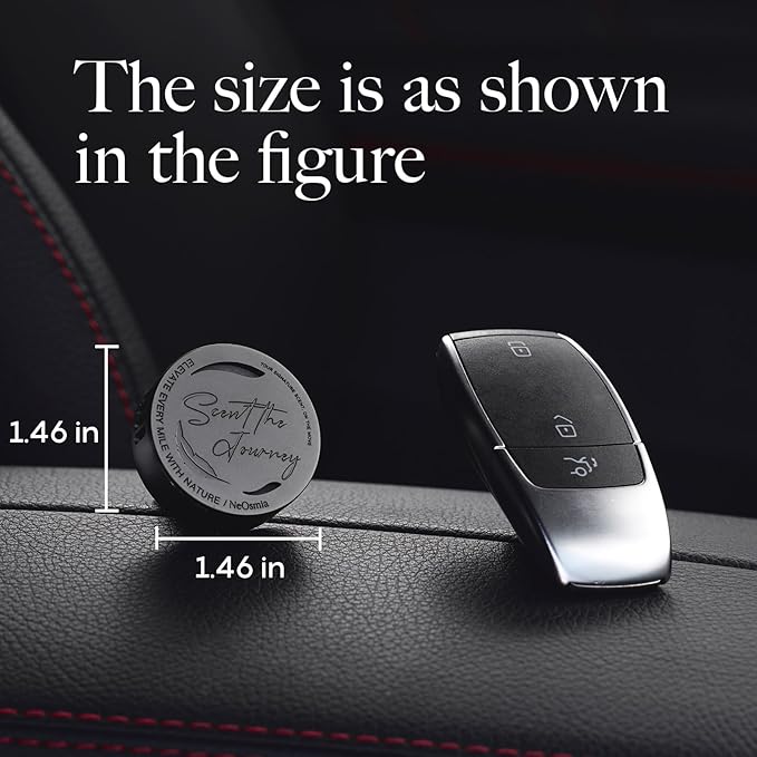 Car Air Freshener Vent Clip, 5 Pack Refills, Essential Oil Car Diffuser (1 Metal Clip + 5 Fragrance Pads), Long Lasting 80 Days, Easy to Clip on Vent,black,Sweet Vanilla