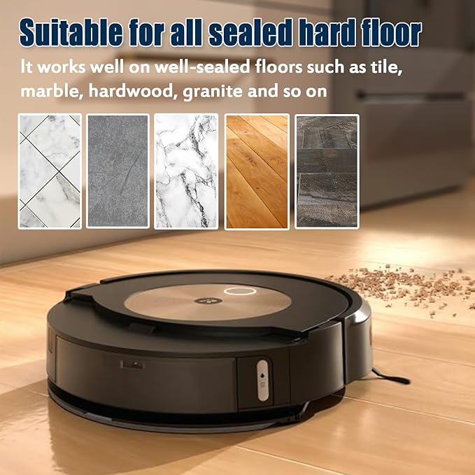 6 Pack Mop Pads Compatible with i-Robot Roomba Combo J7+ J9+ Robot Vacuum Replacement Mopping Pads Accessory Parts
