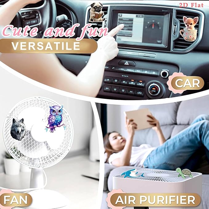 Cute Car Air Freshener Clips Lion Car Vent Clip Lion Cars Scents Cologne Air Conditioner Clip Auto Vent Interior Decoration Cars Accessories Lions Loves Gifts for Men Women