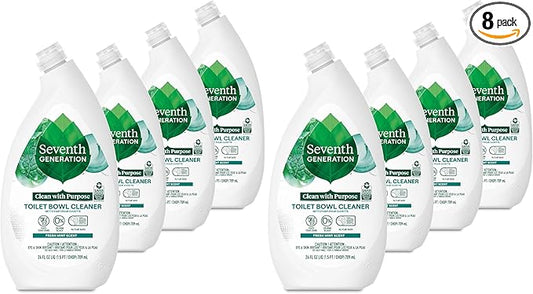 Seventh Generation Toilet Bowl Cleaner Fresh Mint scent Without Chlorine Bleach Ammonia Free 24 oz,(Pack of 8)