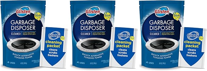 Glisten Disposer Care Foaming Cleaner, Lemon Scent, 12 Use (BND01728)