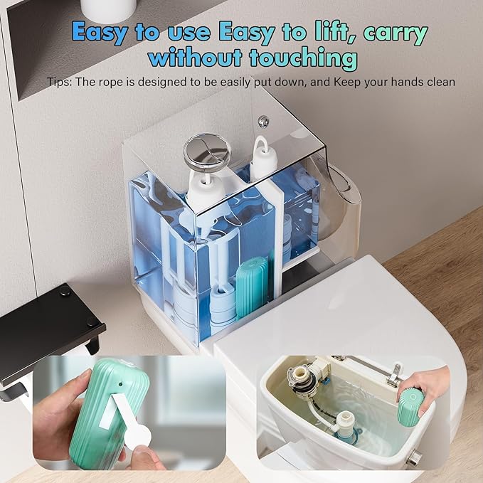 Crazy Clean Toilet Cleaner for bathroom: 3Pcs Toilets Cleaners Pro for Toilet Bowl, Drop-in Tank Cleaning, Eco-Friendly, Powerful Stain & Odor Removal, Safe for All Toilets, Home & Travel