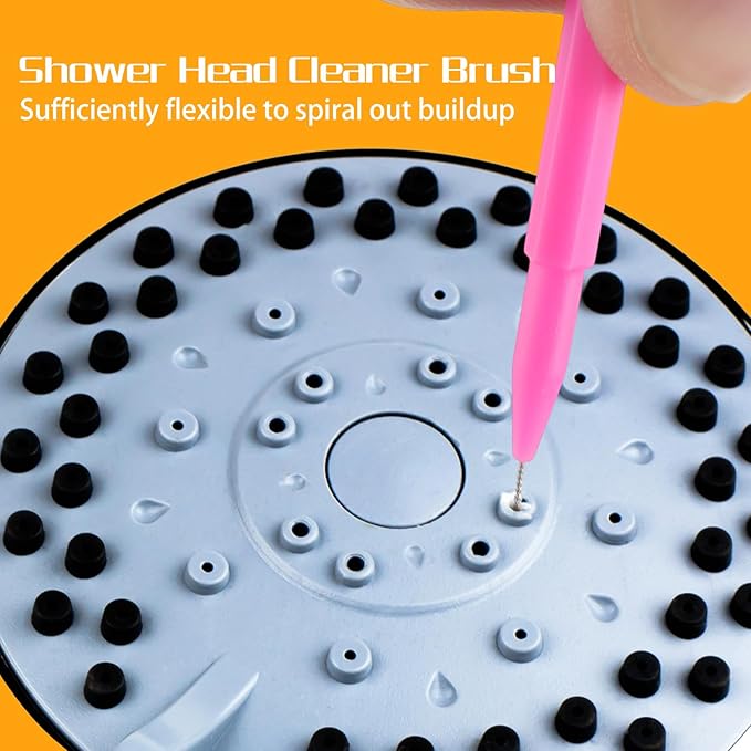 40 Pcs Multiple Shower Head Cleaner Tooll 10 Pcs Showerhead Clogger Removal 30Pcs Shower Head Cleaning Brush Picks for Unclogging Small Hole for Household Bathroom(Colorful)