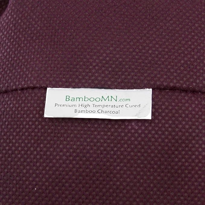 BambooMN Activated Bamboo Charcoal Air Purifier - 250g Burgundy - 6 Bags