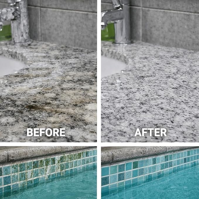 Wellproof Hard Water Stain Remover - 3X Nanotech Deep Cleaner | Eliminates Limescale, Soap Scum, Calcium, Rust At Source - No Bleach, No Chemical Fumes - Safe for Glass, Tile, Fixtures & Family Homes