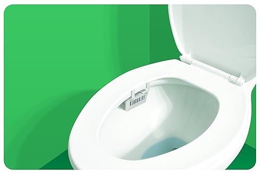 Big D 675 Toilet Bowl Rim Hanger with Non-Para Block, Evergreen Fragrance, 1500 Flushes (Pack of 12) - Ideal for restrooms in offices, schools, restaurants, hotels, stores, White