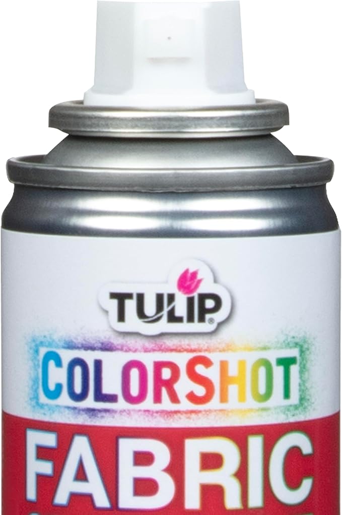 Tulip ColorShot Instant Fabric Spray Paint, Permanent Color Spray-On Fabric Paint, 3oz, Red