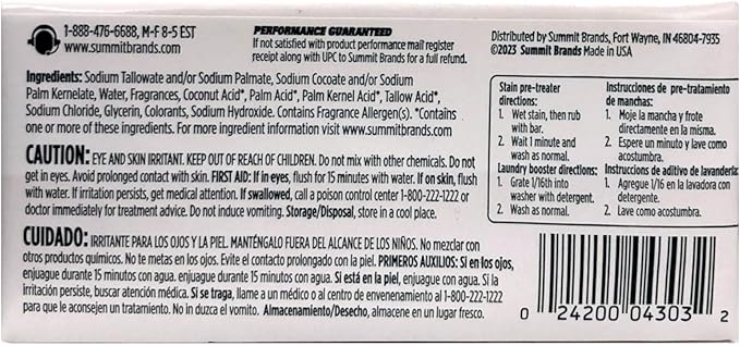 Purex Fels-Naptha Laundry Bar & Stain Remover, 5.0 OZ (Pack of 24)