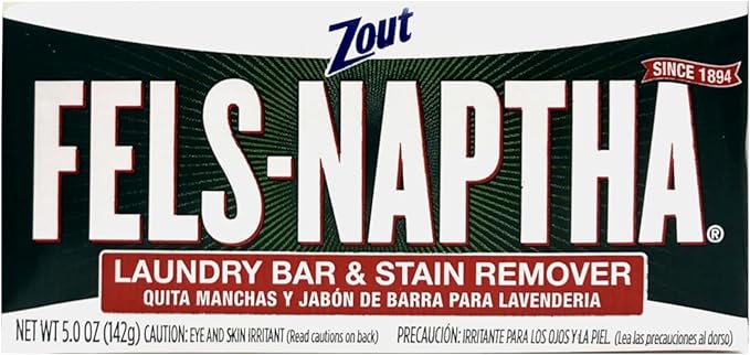 Purex Fels-Naptha Laundry Bar & Stain Remover, 5.0 OZ (Pack of 24)