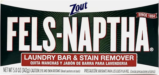 Purex Fels-Naptha Laundry Bar & Stain Remover, 5.0 OZ (Pack of 24)