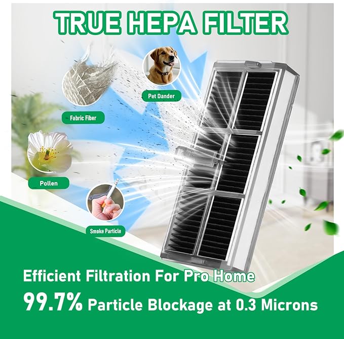 25Pcs Replacement Accessories Kits for Dreame X40 Ultra Complete L40 Ultra X40 Master and P10 Pro Ultra - 1 Main Brush, 4 Filters, 6 Mop Pads, 8 Dust Bags, 6 Side Brush, 1 Clean Brush, 1 Screwdriver