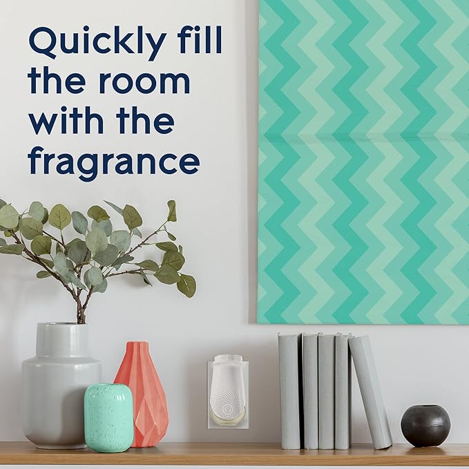 Glade PlugIn Plus Air Freshener Starter Kit, Scented Oil for Home and Bathroom, Stay Cool Watermelon, 0.67 Fl Oz, 1 Warmer + 1 Refill Clear