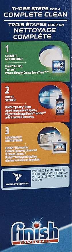 Finish All-in-One Dishwasher Detergent Powerball Tablets, Fresh Scent 54 Count