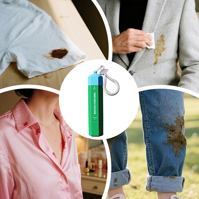 Clothes stain-Pen – Quick-acting stain-Remover, Compact 15ml Stick, Fabric-safe Cleaning Formula, Lightweight Portable Design, Easy-to-use Garment Care Tool | stain-Pen Usage During Nursery Mishaps