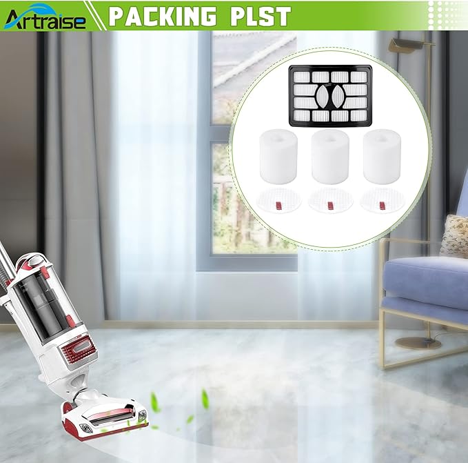Artraise Filters for Shark Rotator Pro Lift-away Vacuum NV500, NV501, NV502, NV505, NV520, NV552, UV560, NV642, ZU780, ZU782, ZU785, Xff500 Xhf500