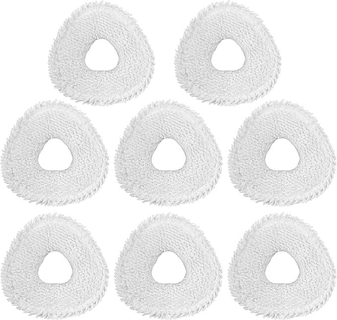 8 Pack Mop Pads Replacement for Narwal Freo/Freo Pro/Freo X Ultra/Freo X10 Pro/Z Ultra/Freo Z10 Robot Vacuum, Washable Reusable Microfiber Cloth (Not Fit for Freo X Plus), White