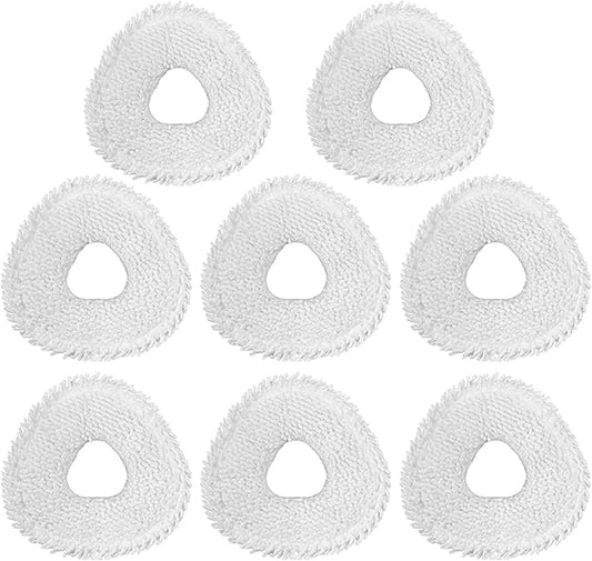 8 Pack Mop Pads Replacement for Narwal Freo/Freo Pro/Freo X Ultra/Freo X10 Pro/Z Ultra/Freo Z10 Robot Vacuum, Washable Reusable Microfiber Cloth (Not Fit for Freo X Plus), White