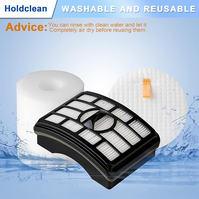 NV500 Vacuum Filter Replacement for Shark Rotator Pro Lift-Away NV501, NV502, NV503, NV505, NV510, NV520, NV552, UV560, ZU785, Parts Xff500 Xhf500, 2 HEPA Filter 4 Foam (Not Fit NV650, NV750 Series)
