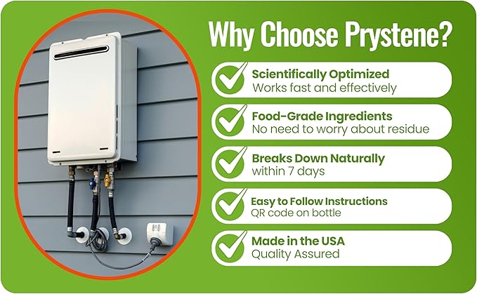 Tankless Water Heater Descaler - Professional Powder Cleaner (1.2 lbs) - Removes Limescale & Restores Efficiency - Compatible with Rinnai, Rheem, Navien, Noritz - Food Grade, Made in USA