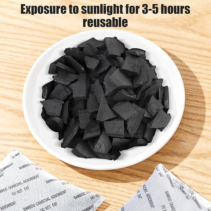 30Pcs Activated Charcoal Bags Multi-Use Charcoal Odor Absorber Air Freshener Shoe Deodorizer for Home Car Cabinet Basement