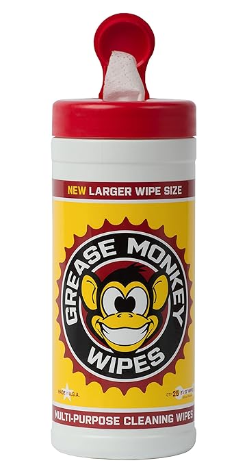 Multi-Purpose, Heavy Duty Cleaning Wipes Canister, 25-Count (Pack of 6)