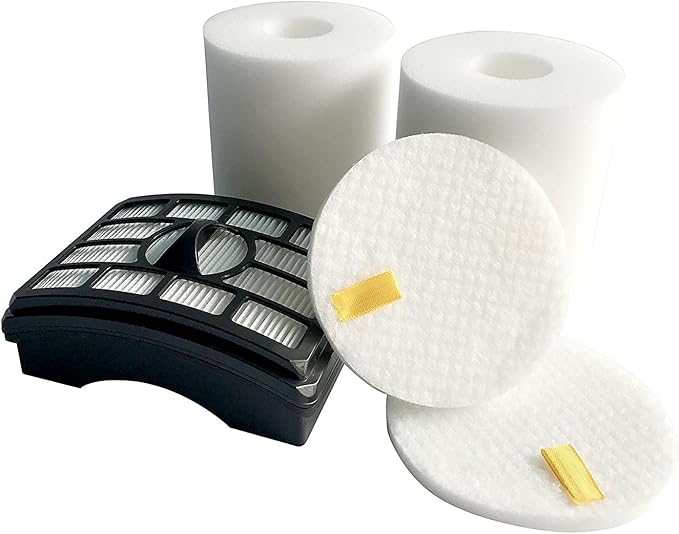 2 HEPA Filter + 2 Foam Flet Filter Kit for Shark Rotator Pro Lift-Away NV500 NV501 NV505 NV552 HEPA Filter & Foam Filter Kit, Part # XFH500 & XFF500
