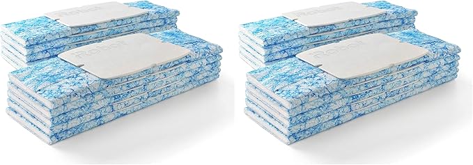 iRobot Braava Authentic Replacement Parts - Braava Jet 200 Series Wet Mopping Pads for Hardwood,Floors,Tile,Stone,Blue,White,10 Count (Pack of 2)