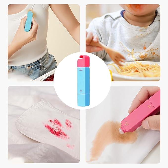 bleech Pen – Fast Action Stain Stick, Clothing Spot Cleaner | Fabric Safe DualHead Pen Removing Blood Traces, Ink Splatters, Sweat Shadows Without Full Washing on Trips or Emergencies