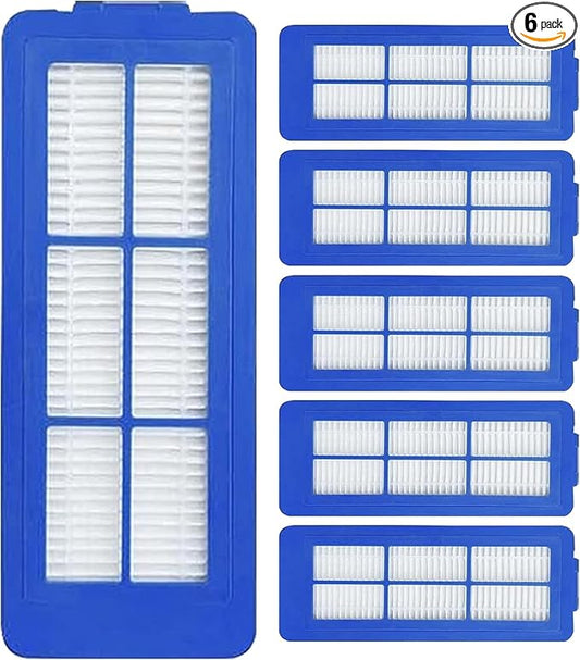 6 Pcs Replacement HEPA Filters for Eufy 11S Max 15C Max, 30C Max,39C Max,G30 Edge, G30 Hybrid Vacuum Cleaner Spare Filters Sets, Blue