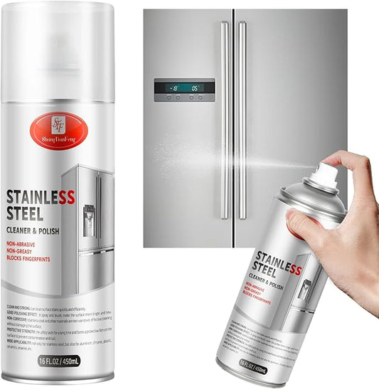 Stainless Steel Cleaner & Polish - Quick Shine, Streak-Free Formula - Safe for Appliances, Cookware, Sinks - Restores Shine - Eco-Friendly (17oz)