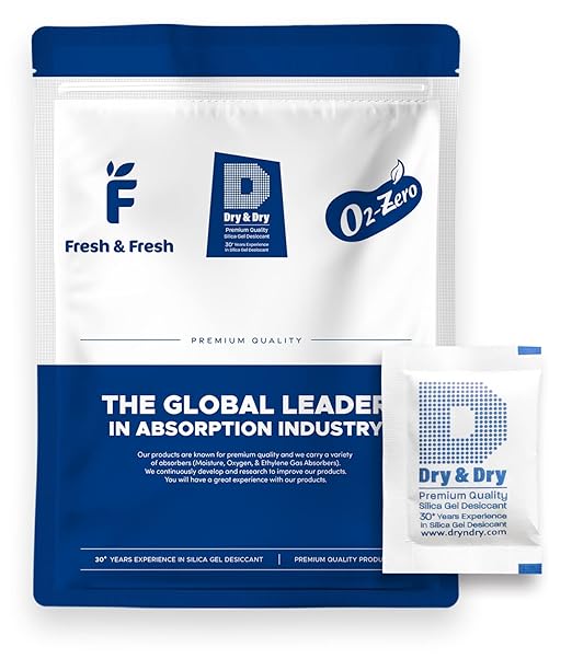 Dry & Dry 5 Gram [1000 Packets] Silica Gel Packets Silica Gel Desiccants, Silica Gel Packs - Rechargeable Moisture Absorbers for Food Storage, Electronics, 3D Filament & Safes