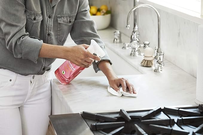 Method All-Purpose Cleaner Spray, Ginger Yuzu, Perfect for Most Counters, Tiles, Stone, and More, 28 oz Spray Bottle, (Pack of 8)