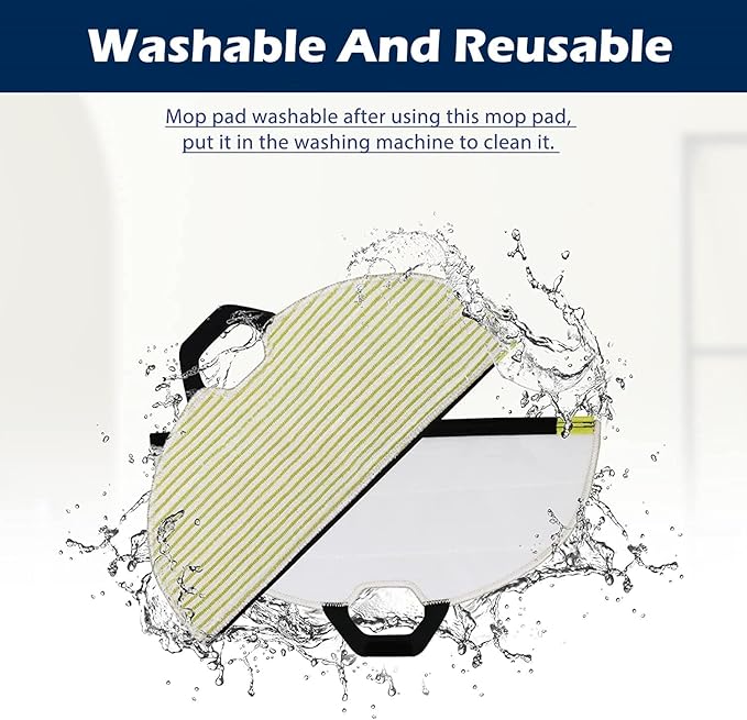 Goodsby 6x Replacement Washable Reusable Mopping Mop Pads for Shark AI Ultra 2 in1 AV2610WA AV2610WACA RV2400WD RV2410WD RV2600WA RV2600WD RV2610WA RV2610WACA RV2610WD RV2610WDCA RV2620WD Robot Vacuum