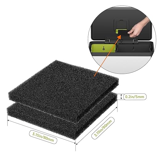Trash Can Odor Absorber Filter for Simpli Magic | 12 Pack Trash Can Deodorizer | Carbon Odor Absorber for Garbage Can Deodorizer Outdoor Indoor | Fit EKO Trash Cans