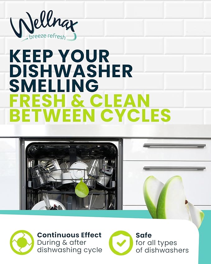Wellnax Dishwasher Freshener (Green Apple)